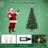Costway 5/6/7 FT Christmas Tree Artificial Xmas Tree with 8 Lighting Modes 49/64/80 Warm LED Lights - 3 of 4