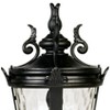 John Timberland Casa Marseille Vintage Outdoor Post Light Textured Black with Pier Mount 29" Clear Hammered Glass for Exterior Barn Deck House Porch - 3 of 4