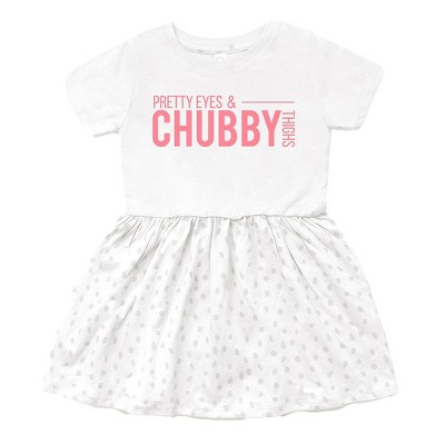 The Juniper Shop Pretty Eyes Chubby Thighs Infant Dress