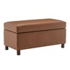 36" Wide Rectangle Storage Bench with Wood Legs - WOVENBYRD - 2 of 4