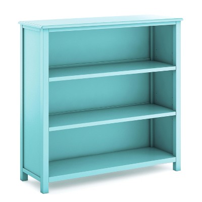 Teal Adjustable Kids' Wooden 3-Shelf Bookcase