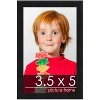 PosterPalooza | Photo Size Minimalist Black Picture Frame - UV Acrylic, Foam Board Backing, Hanging Hardware - 2 of 4