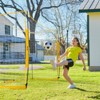 VEVOR Portable Soccer Goal, 12x6 ft Adults Kids Backyard Soccer Net, Large Practice Soccer Net, Steel Fiberglass Structure Training Goal Set - 2 of 4