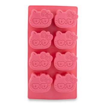 Silver Buffalo Sanrio Hello Kitty Hearts Silicone Ice Cube Tray | Makes 8 Cubes