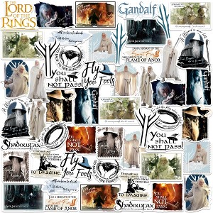 Lord of The Rings Gandalf 50ct Vinyl Large Deluxe Stickers Variety Pack - 1 of 4
