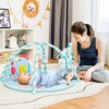 Baby Gym Baby Play Mat Kick and Play Piano Gym w/ 5 Hanging Sensory Toys Pink\Blue - 2 of 4