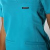 Members Only Siena V-Neck Scrub Top for Women With Double Chest And Waist Pockets - 3 of 4
