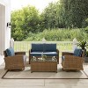 4pc Bradenton Outdoor Steel Conversation Set - Crosley
 - 3 of 4