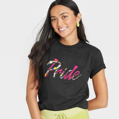 Pride Adult Pride Flags PHLUID Project Short Sleeve T-Shirt - Black