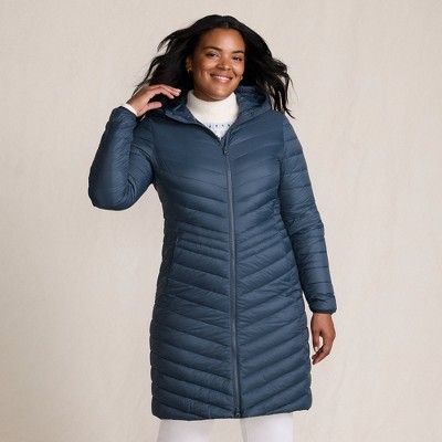 Lands' End Women's Outerwear Wanderweight Ultralight Packable Down Coat