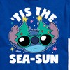 Men's - Lilo and Stitch - Tis the Sea-Sun Christmas Short Sleeve Graphic T-Shirt - 2 of 4