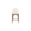 Meridian Furniture,Waldorf Cream Boucle Fabric Stool - 3 of 4
