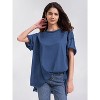 EXLURA Womens Summer Oversized T Shirts Casual Short Sleeve Loose Maternity Tops Crewneck Tunic Plus Gym Workout Top - 3 of 4