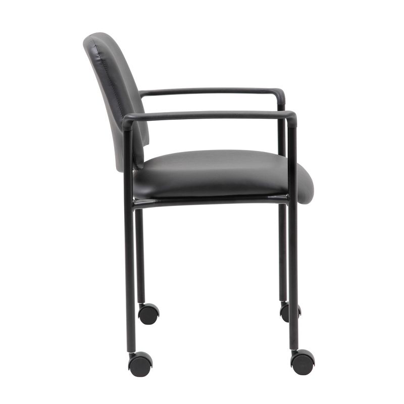 Stacking Chair with Casters Black - Boss Office Products, 4 of 8