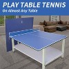 Belatt 9ft Foldable Ping Pong Conversion Top - Professional MDF Table Tennis Surface with Net, 12 EVA Pads, No Assembly Blue - 4 of 4