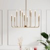 Maxax 22.9" 12-Light Dimmable Gold Iron Chandelier - 2 of 4