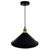 CWI Lighting Brave 1 Light Black Mini Pendant - 2 of 2