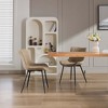 Mid Century Modern Upholstered Dining Chairs, 2 Pack Leather Upholstered Dining Chairs - 4 of 4
