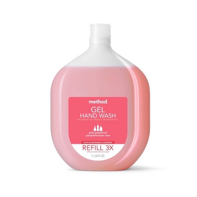 Method Gel Hand Soap Refill - Pink Grapefruit - 34 fl oz