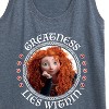 Women's - Disney - Merida Greatness Lies Within Graphic Racerback Tank - 2 of 4