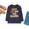 The Juniper Shop SmileyWorld Have The Day You Deserve Groovy Youth Long Sleeve Tee - 3 of 4