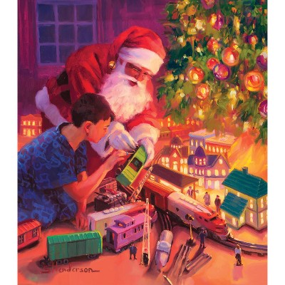 Sunsout Boys and Their Trains 300 pc  Christmas Jigsaw Puzzle 11227