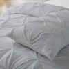 Karl Home Pleat Polyester 3-Piece Bedding Comforter Set White Color Queen Size - 4 of 4