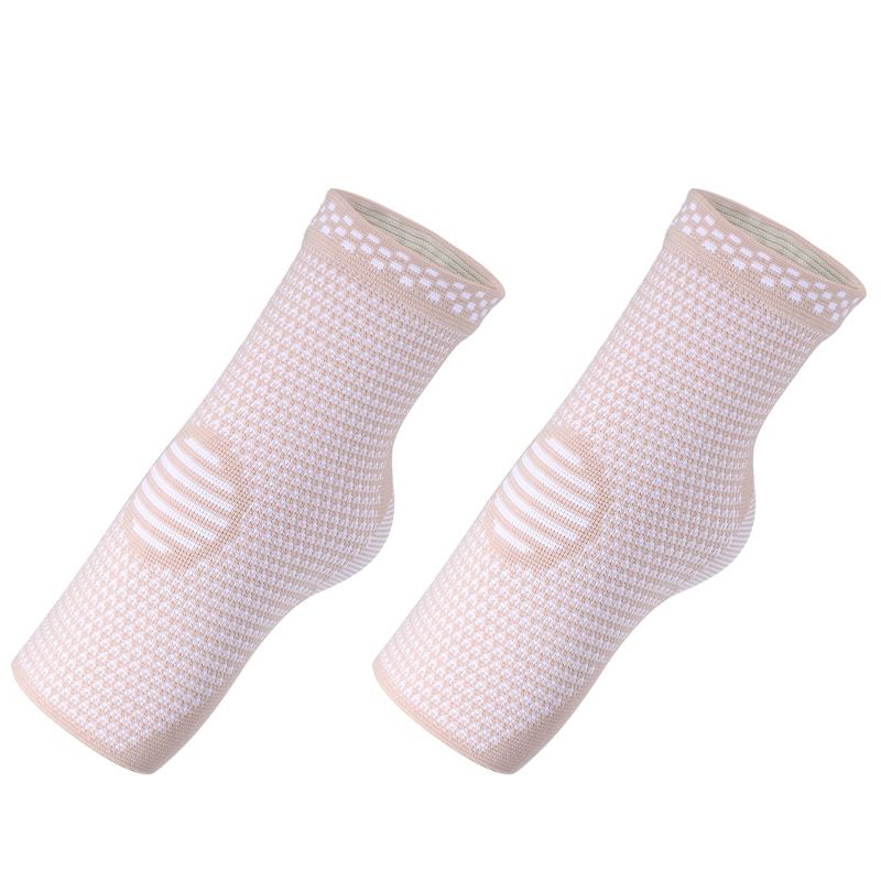 Unique Bargains Ankle Brace Sleeve Achilles Tendon Support Ankle Compression Sleeve Socks 1 Pair, 1 of 5
