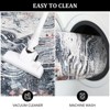 Washable Modern Abstract Rug Non Slip Low Pile Rug Soft Contemporary Throw Floor Cover Foldable Indoor Carpet for Living Room Bedroom - 4 of 4