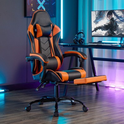Ergonomic Video Gamer Chairs,Racing Office Chairs with Breathable Material and Footrest Adjustable Height for Office,Home-Tanpinhause