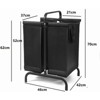 ALEXOUN Double Laundry Hamper with Lid, 110L Large Capacity & 2-Section Sorting Basket with Removable Bags for Laundry Room,Bathroom,Dorms - 3 of 4