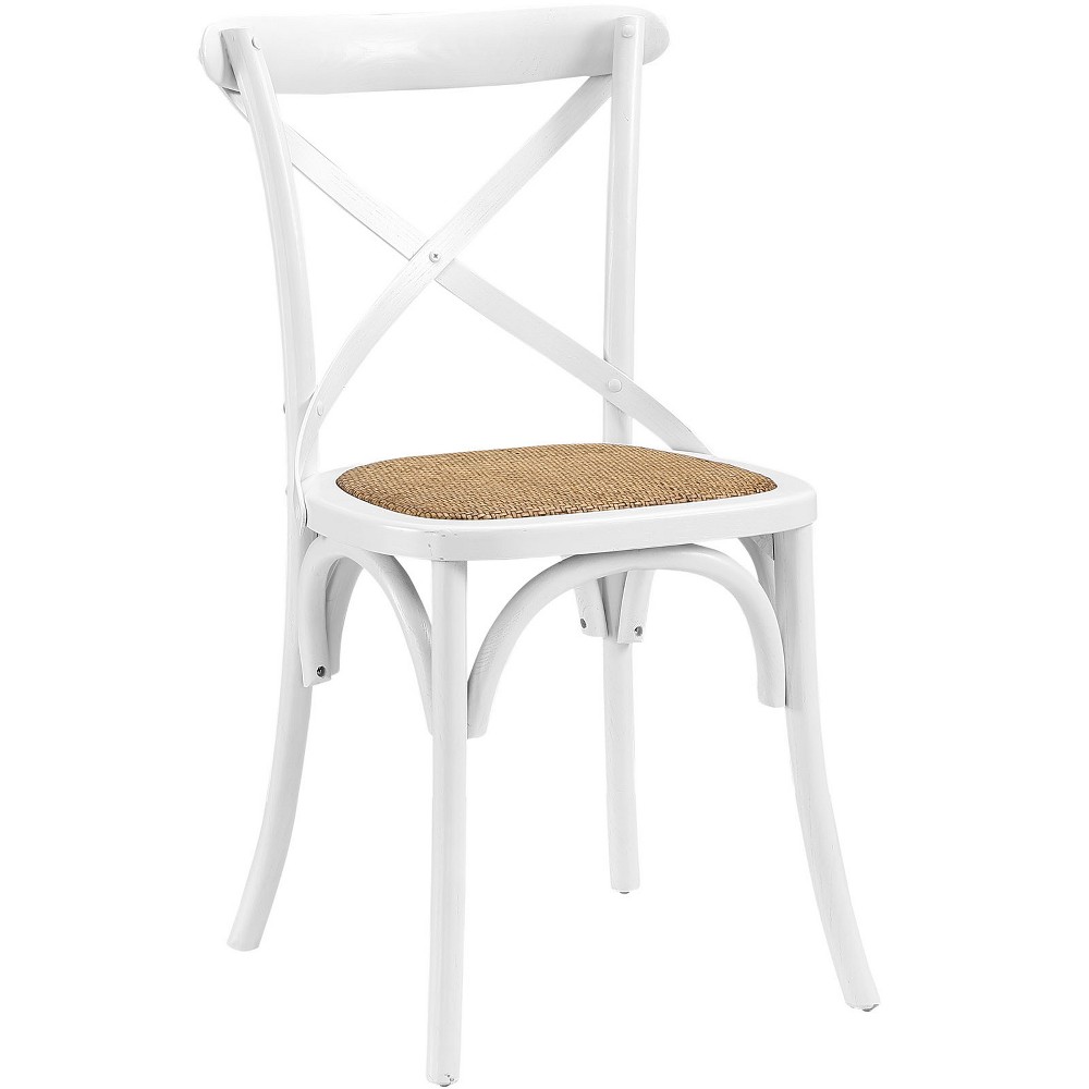 Photos - Chair Modway Gear Dining Side  White  