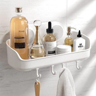 ATTOP Shower Caddy, Suction Cup Shower Caddy - No Drilling Removable Bathroom Caddy Oilproof Shower Organizer Max Hold 22lbs for Bathroom & Kitchen