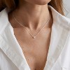 \14K Gold Plated CZ Necklace, Dainty Emerald Green Waterdrop Pendant, Layered Solitaire Bridesmaid Jewelry Gift for Women - 4 of 4