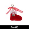 Unique Bargains Christmas Keychain with Double Ring and Lobster Clasp Plush Mesh Metal 1 Pc - 2 of 4