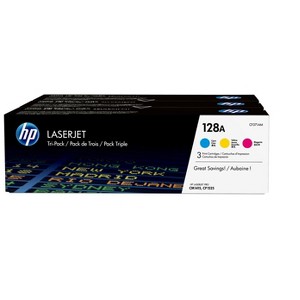 HP Inc. 128A 3-pack Cyan/Magenta/Yellow Original LaserJet Toner Cartridges, Per - 1 of 4