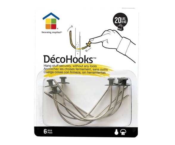 20lb Deco Hooks Sampler Clear - Under the Roof Decorating