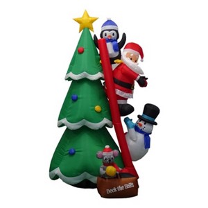 Sienna LED Warm White Penguin/Santa/Snowman 6 ft. Inflatable - 1 of 1