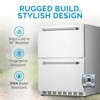 Newair 24" 4.0 Cu. Ft. Dual Drawer Commercial Grade Wine and Beverage Fridge, Stainless Steel Built-in Design, Weatherproof and Outdoor Rated - 2 of 4