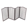 Chery Life Pet Gate - Dog Gate for Doorways, Stairs or House ¨C Freestanding, Folding, brown, Arc Wooden - 2 of 4