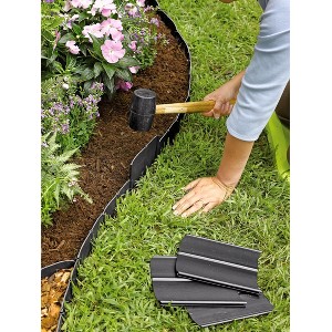 Gardener's Supply Company Easy No-Dig Landscape Edging Kit | Pound In Landscape Edging Kit Outdoor Interlocking Garden Fencing | Made With - 1 of 2