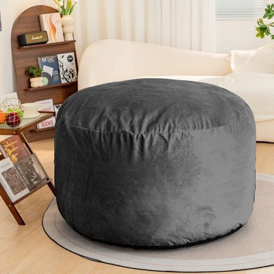 CAVINAS Lychee Velvet Bean Bag Chair with High-Rebound Foam,Soft Bean Bag Couch,Accent Chairs for Living Room