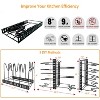 Pot Organizer Rack 8 Tiers Pots and Pans Organizer, Pot Lid Organizer for Kitchen Cabinet Cookware Organizers and Storage,Upgraded - 3 of 4