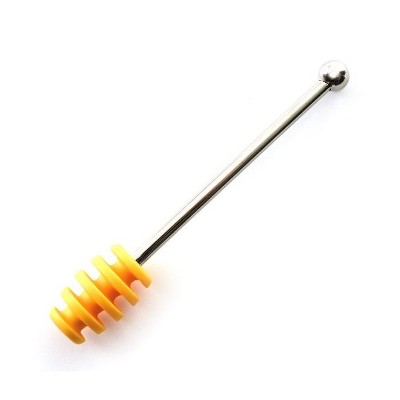 Norpro 6" Silicone Honey Dipper with Stainless Steel Handle