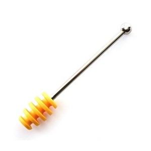 Norpro 6" Silicone Honey Dipper with Stainless Steel Handle - 1 of 3