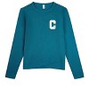 Memoi Girls Ribbed C-Patch Crossover Hem Long Sleeve T-Shirt - 3 of 4