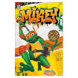 Trends International Teenage Mutant Ninja Turtles: Mutant Mayhem - Michelangelo Framed Wall Poster Prints - 1 of 4