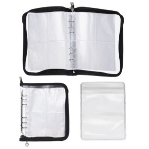 Unique Bargains Transparent Earring Travel Jewelry Organizer with Pocket - 1 of 4