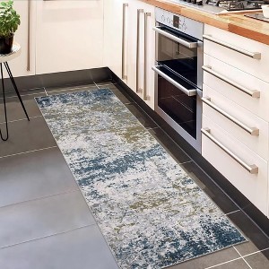 Modern Abstract Rug Washable Rug Low Pile Non-Slip Rugs for Living Room Bedroom - 1 of 4