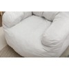UPHA 010-Soft Velvet Fabric Bean Bag Chair Filled With Memory Sponge - 4 of 4